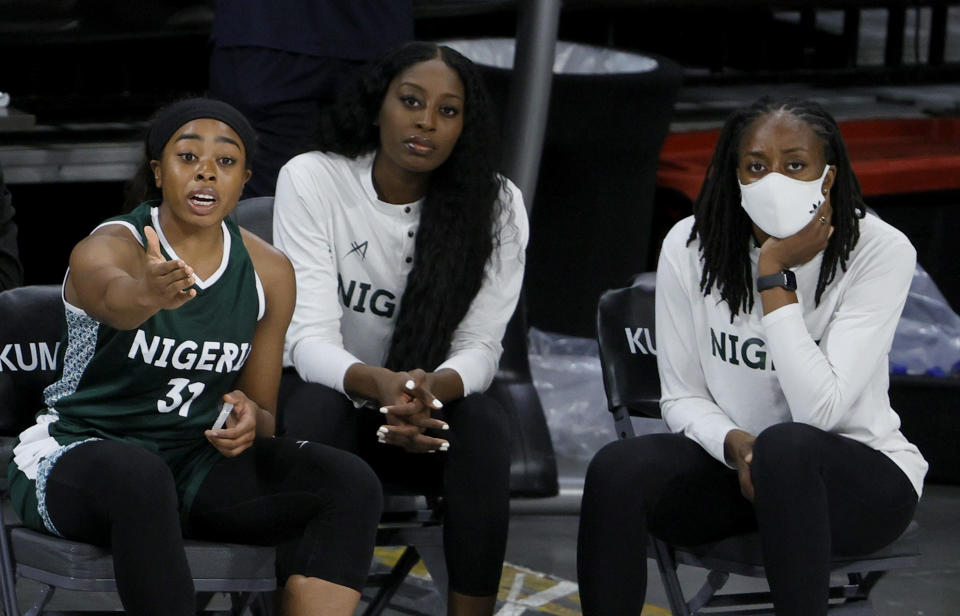 Ogwumike sisters on Team Nigeria. 