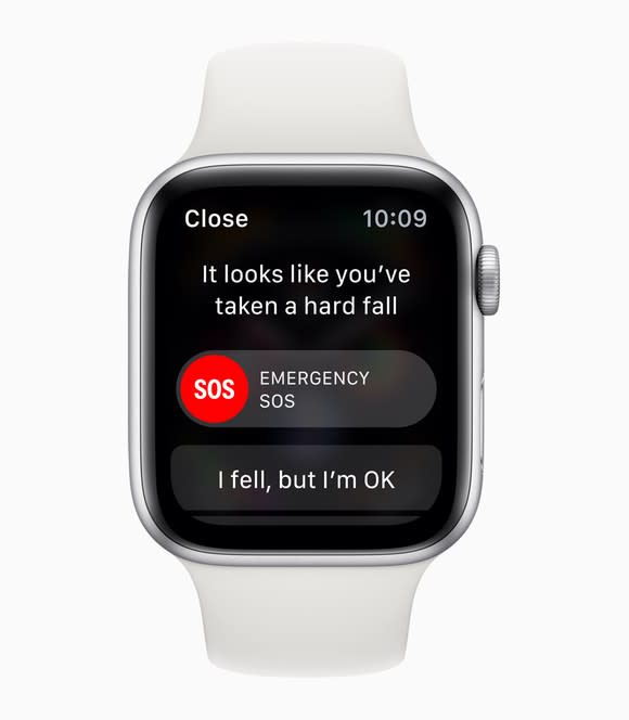 Apple Watch with a notification 
