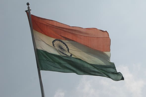 Indian Flag at Sriperambdur