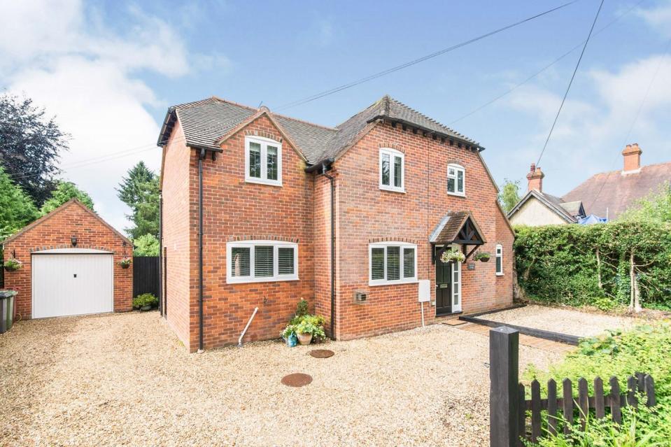 <p>Live like Lord and Lady Grantham at this four-bedroom detached home, which is situated near Downton Abbey's filming location, Highclere Castle. Set in a quiet lane in the sought-after village of Ball Hill, features include a cosy wood burner, airy rooms and a large patio. </p><p>This property is currently on the market for £700,000 with <a href="https://www.purplebricks.co.uk/property-for-sale/4-bedroom-cottage-newbury-710823#/" rel="nofollow noopener" target="_blank" data-ylk="slk:Purplebricks;elm:context_link;itc:0;sec:content-canvas" class="link ">Purplebricks</a>. </p>