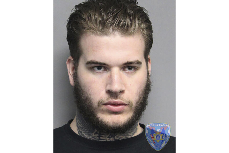 Sean Barrette of Metairie, La., is seen in an undated photo provided by the Jefferson Parish Sheriff's Office. Jefferson Parish Sheriff Joseph Lopinto announced the arrest of Sean Barrette of Metairie on Wednesday, June 19, 2019, on multiple homicide counts related to two separate shootings on West Metairie Avenue in connection with three shooting deaths in a New Orleans suburb. (Jefferson Parish Sheriff's Office via AP)