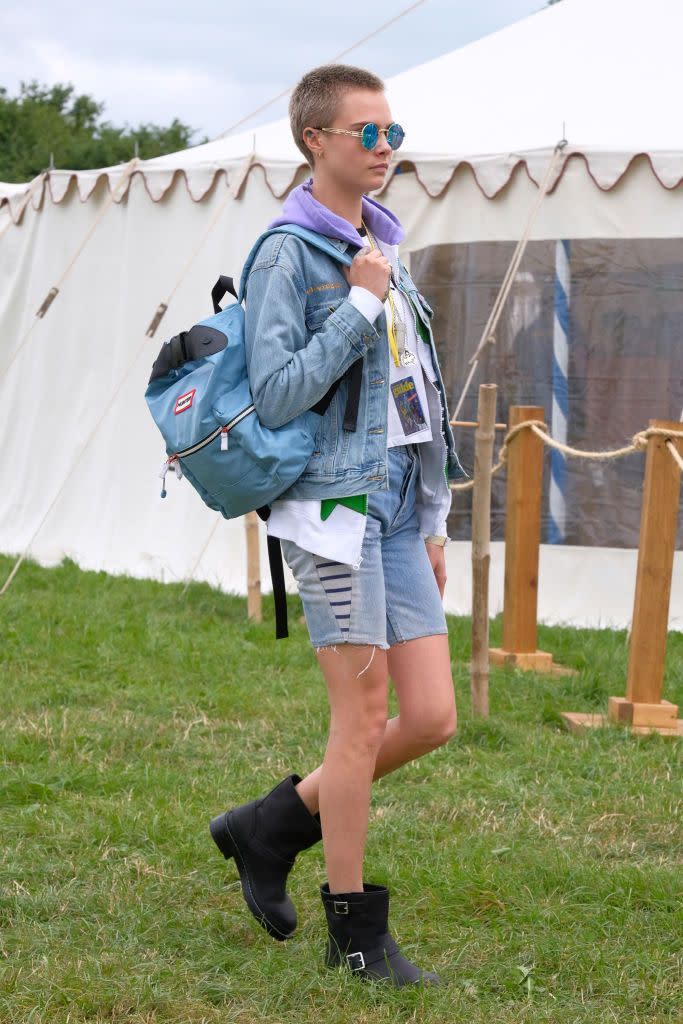 Cara Delevingne at Glastonbury, 2017