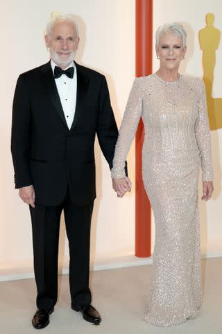 <p>Photo by Jeff Kravitz/FilmMagic</p> Christopher Guest and Jamie Lee Curtis attend the 2023 Academy Awards.