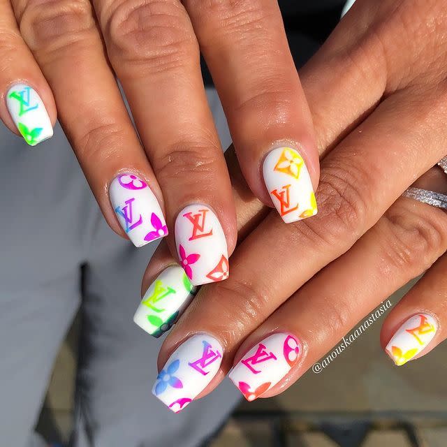 Louis Vuitton Nail Decals 6 Sheets