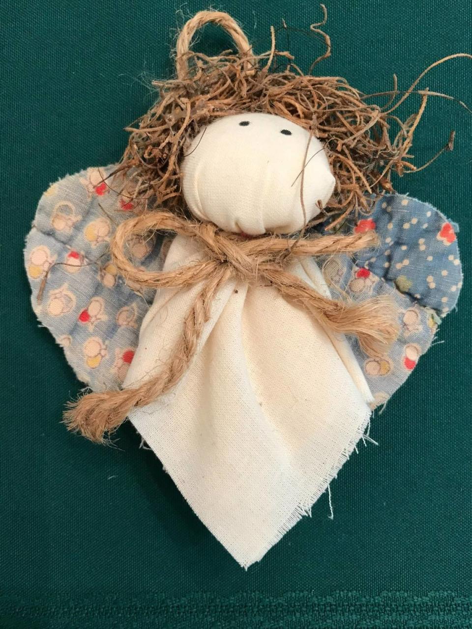 Teena McLamb’s quilt angel ornament.