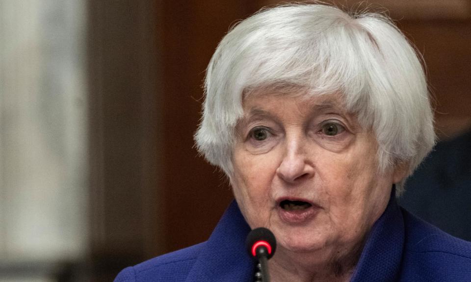 <span>Janet Yellen said the US and its western allies should react in a ‘united way’ to Chinese exports.</span><span>Photograph: Andrew Caballero-Reynolds/AFP/Getty Images</span>