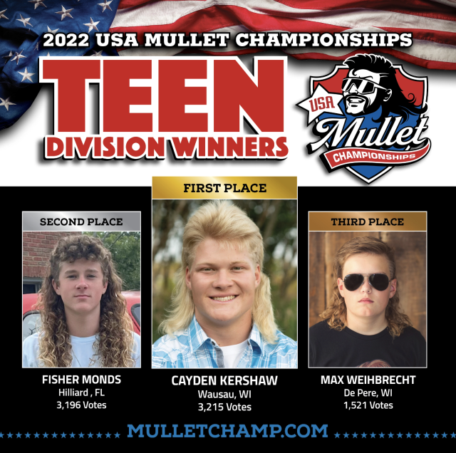 Meet the young winners of the 2022 USA Mullet Championship