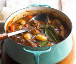 <div class="caption-credit"> Photo by: Better Homes and Gardens</div><div class="caption-title">Beef Stew Recipes</div>When cold weather hits, many of us crave the same comfort food: a slow-simmered beef stew. <br> <ul> <li> <a rel="nofollow" href="http://shine.yahoo.com/food/recipes/mustard-herb-beef-stew-535996.html" data-ylk="slk:Mustard and Herb Beef Stew;elm:context_link;itc:0;sec:content-canvas;outcm:mb_qualified_link;_E:mb_qualified_link;ct:story;" class="link  yahoo-link">Mustard and Herb Beef Stew</a> (pictured) </li> <li> <a rel="nofollow" href="http://shine.yahoo.com/shine-food/fragrant-kerala-style-beef-stew-141400010.html%20" data-ylk="slk:Indian-Spiced Beef Stew;elm:context_link;itc:0;sec:content-canvas;outcm:mb_qualified_link;_E:mb_qualified_link;ct:story;" class="link  yahoo-link">Indian-Spiced Beef Stew</a> </li> <li> <a rel="nofollow" href="http://shine.yahoo.com/food/recipes/skillet-beef-stew-537047.html" data-ylk="slk:Quick Skillet Beef Stew;elm:context_link;itc:0;sec:content-canvas;outcm:mb_qualified_link;_E:mb_qualified_link;ct:story;" class="link  yahoo-link">Quick Skillet Beef Stew</a> </li> <li> <a rel="nofollow" href="http://shine.yahoo.com/shine-food/4-secrets-best-slow-cooker-beef-stew-153600283.html%20" data-ylk="slk:Slow-Cooker Beef Stew;elm:context_link;itc:0;sec:content-canvas;outcm:mb_qualified_link;_E:mb_qualified_link;ct:story;" class="link  yahoo-link">Slow-Cooker Beef Stew</a> </li> <li> <a rel="nofollow" href="http://shine.yahoo.com/food/recipes/flemish-beef-stew-1898642.html" data-ylk="slk:Flemish Beef Stew;elm:context_link;itc:0;sec:content-canvas;outcm:mb_qualified_link;_E:mb_qualified_link;ct:story;" class="link  yahoo-link">Flemish Beef Stew <br></a> </li> </ul><a rel="nofollow" href="http://recipes.search.yahoo.com/search;_ylt=A2KJ3CQRR7ZQF1YAgpyDmolQ?p=beef%20stew&fr2=sb-top&fr=shine" data-ylk="slk:Find More Beef Stew Recipes>>;elm:context_link;itc:0;sec:content-canvas" class="link ">Find More Beef Stew Recipes>></a> <br>