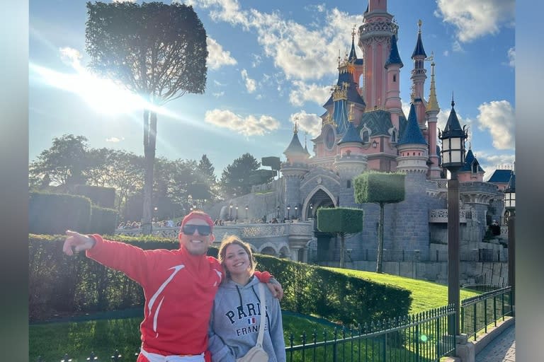 El Polaco y su hija Sol viajaron a París