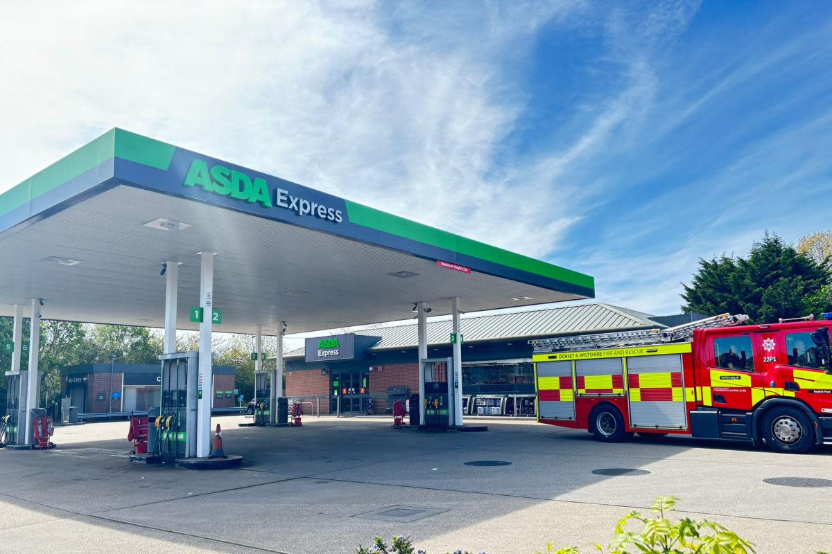 The incident occurred around 9am this morning on Castle Lane West at the Asda Express petrol station.  <i>(Image: Newsquest)</i>