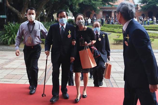 前總統陳水扁（左二）出席故前總統李登輝追思告別會。（圖／摘自總統府flickr）