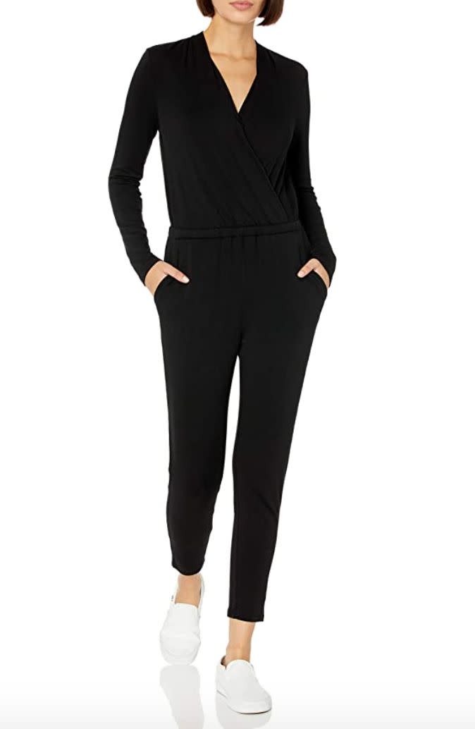 I've been feeling really burned out on my weekday work-from-home wardrobe recently. I don't want to wear leggings every day, but I also don't want to sit in jeans every day if I don't have to. Instead, I've been looking for dressier loungewear that looks cute but is still cozy. I was gifted <a href="https://amzn.to/33FdaKt" target="_blank" rel="noopener noreferrer">this stretchy jumpsuit</a> from Amazon, and it fits the bill exactly. It's from Amazon's in-house fashion brand <a href="https://amzn.to/36yQuNG" target="_blank" rel="noopener noreferrer">Daily Ritual</a>, which specializes in comfy, elevated basics. It's really stretchy and runs large, so I'd recommend sizing down. - <strong>Nims<br /><br /></strong><a href="https://amzn.to/33FdaKt" target="_blank" rel="noopener noreferrer">Find it for $39 at Amazon</a>.