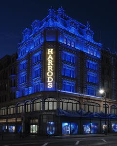 Burberry turns Harrods Knight Blue