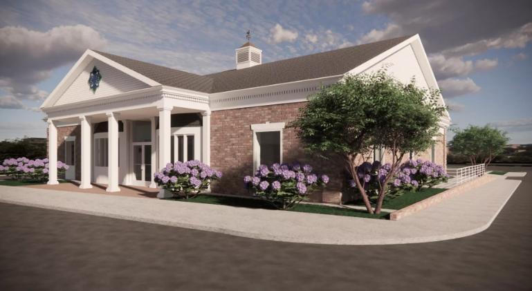 Rendering of The Southern Bank branch in Spartanburg.