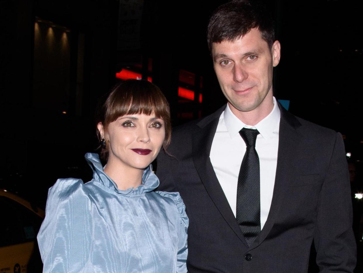 Christina Ricci with James Heerdegen in 2019 (Rex Features)