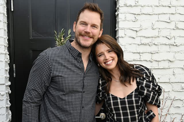 <p>Michael Kovac/Getty </p> Chris Pratt and Katherine Schwarzenegger