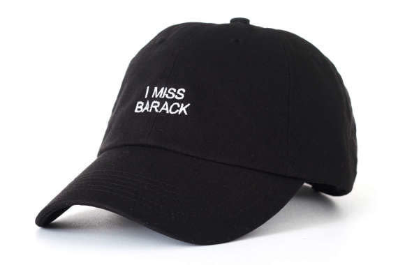 Buy the <a href="MakkeDesign 'I Miss Barack' dad cap" target="_blank">Makke Design "I Miss Barack" dad cap </a>for $19.99