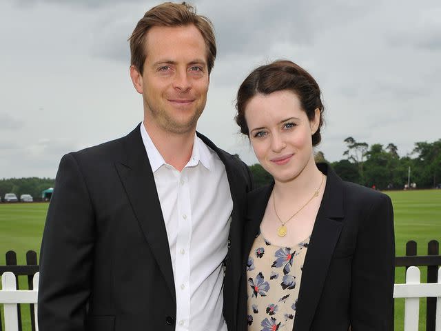 <p>Dave M. Benett/Getty</p> Claire Foy and her ex-husband Stephen Campbell Moore attend the Cartier Queen's Cup Polo Day 2013 on June 16, 2013 in Egham, England.