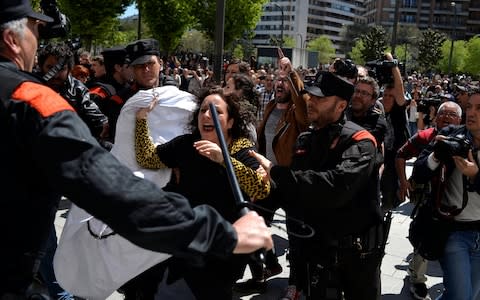 Protests across were planned across Spain for Thursday evening, including outside the justice ministry in Madrid as well as in Barcelona.   - Credit: Reuters