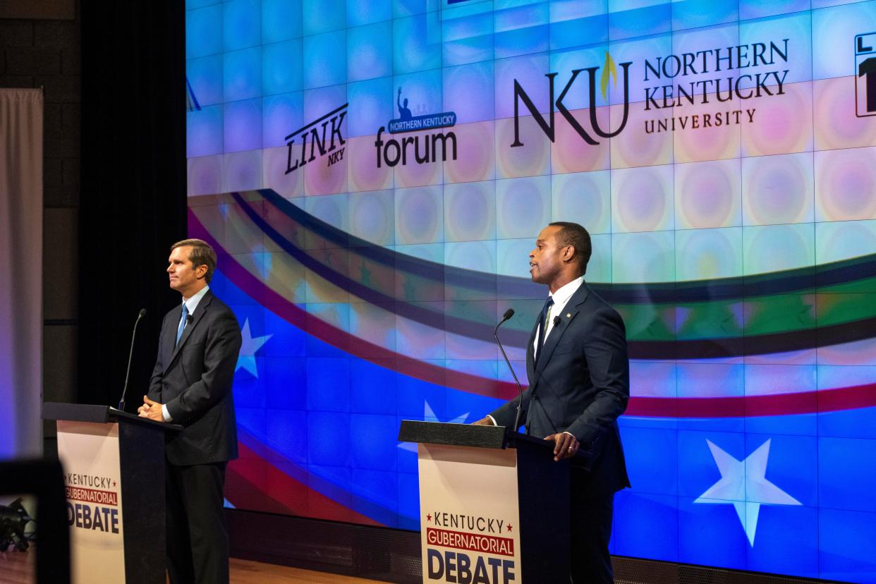 Democratic Gov. Andy Beshear and Republican Attorney General Daniel Cameron sparred during the second of five debates scheduled this month, weeks before voters head to the ballot box.