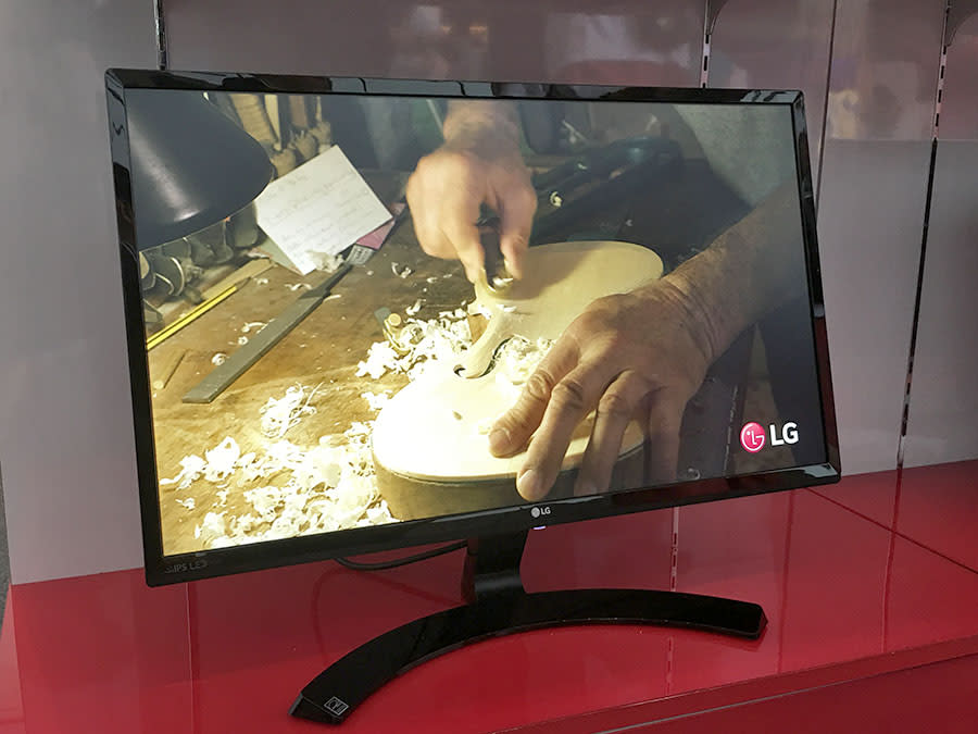 The LG 24MP58 is a very affordable 24-inch full HD monitor that uses an IPS panel. It supports HDMI, DVI-D, and VGA connections, and a flicker-safe tech. Usually goes for $259, but you can pick one up at Comex for $169. There's also another 21.5-inch 22MP48 going for $159.