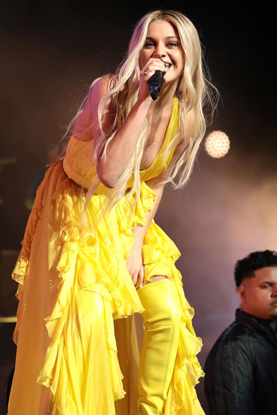 Kelsea Ballerini performs onstage during The Heart First Tour at Radio City Music Hall on September 24, 2022 in New York City.
