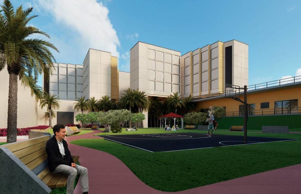 The Miami Center for Mental Health and Recovery will have outdoor recreation areas.