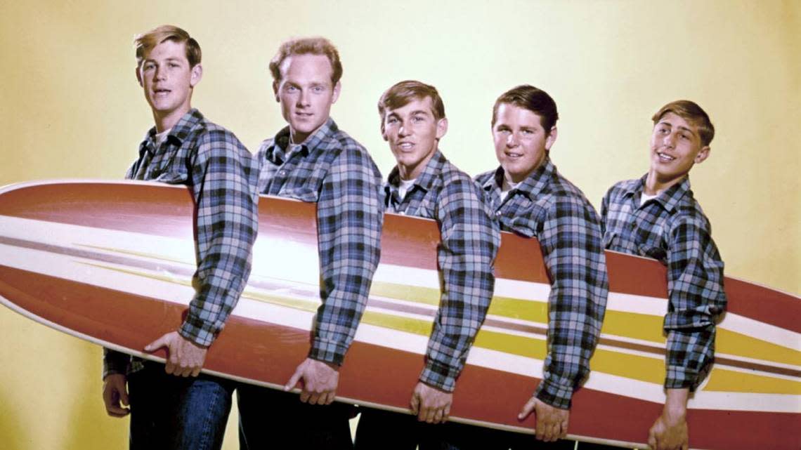 The Beach Boys, shown in 1962, are coming to the Benton Franklin Fair with founder Mike Love. Michael Ochs Archives / Stringer / Getty/A360