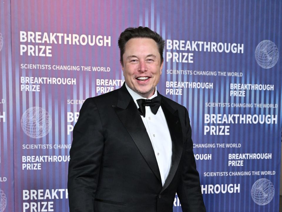 Elon Musk attends the 10th Annual Breakthrough Prize Ceremony in April 2024.