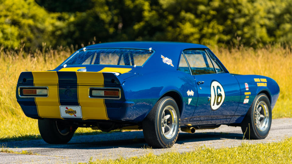 Penske Racing’s famed driver Mark Donohue was the one who primarily campaigned this car. - Credit: Photo by Dynamic Photowerks LLC., courtesy of Gooding & Company.