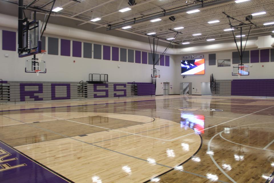 Fremont Ross High School's new gymnasium is one of the highlights of Fremont  City Schools' new Ross building. Community residents got to tour the new building Sunday at a public open house.