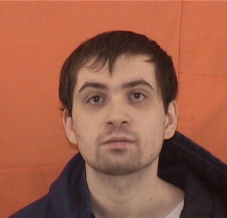 Brian Rini, 23, is seen in this prison photo from Belmont Correctional Institution in Clairsville, Ohio, U.S., obtained on April 4, 2019. Courtesy Ohio Dept. of Rehabilitation & Correction/Handout via REUTERS