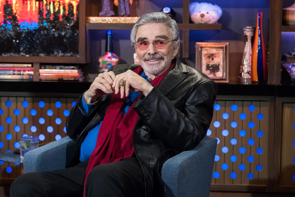 The late Burt Reynolds, pictured in March 2018, was also supposed to appear in the film. After he died of a heart attack in September, he was replaced by Bruce Dern. (Photo: Charles Sykes/Bravo/NBCU Photo Bank)