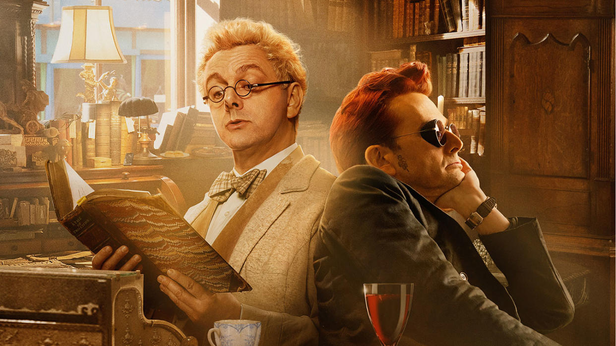 Michael Sheen and David Tennant in Good Omens (Prime Video)