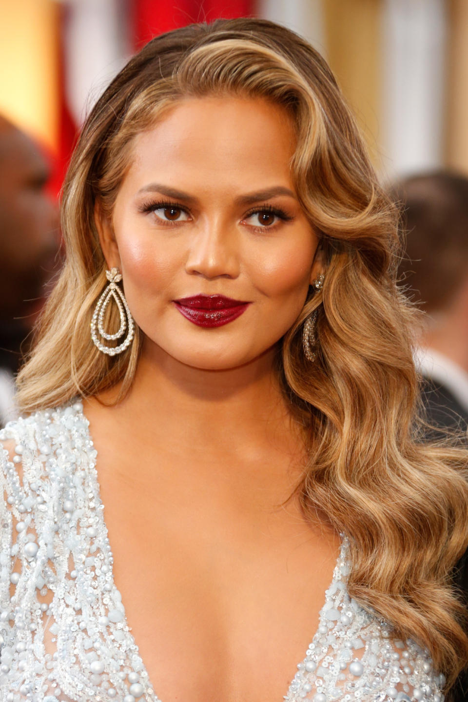 Chrissy Teigen Diamond Chandelier Earrin