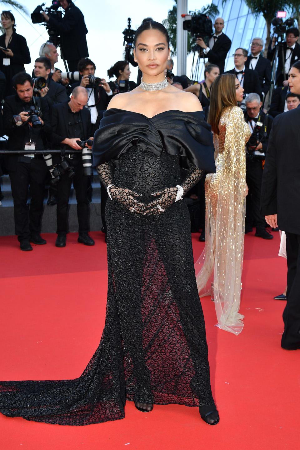 Shanina Shaik at the Cannes Film Festival on May 25, 2022.