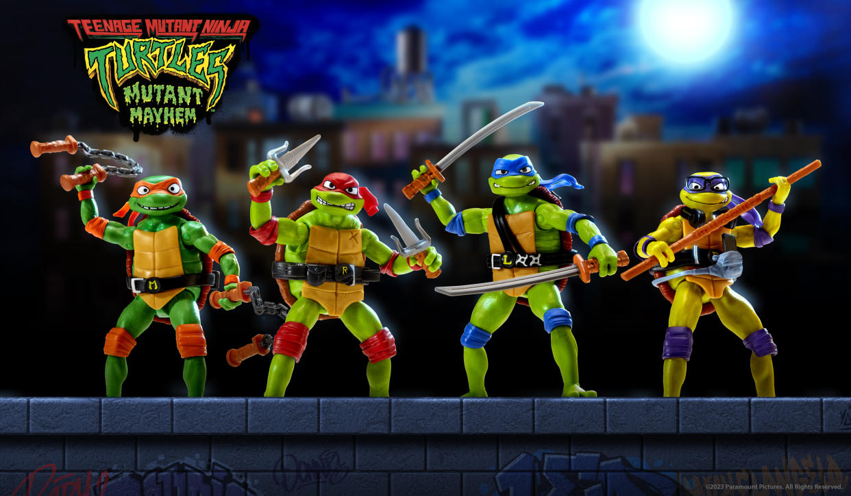 Teenage Mutant Ninja Turtles: Mutant Mayhem Action Figure Assortment (Photo: Courtesy of Playmates Toys)