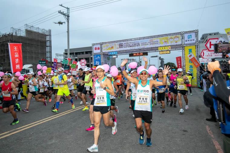 田中馬起跑畫面。大會提供