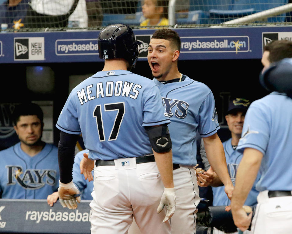 The Rays have won 11 of their last 12 games. (Photo by Joseph Garnett Jr. /Getty Images)