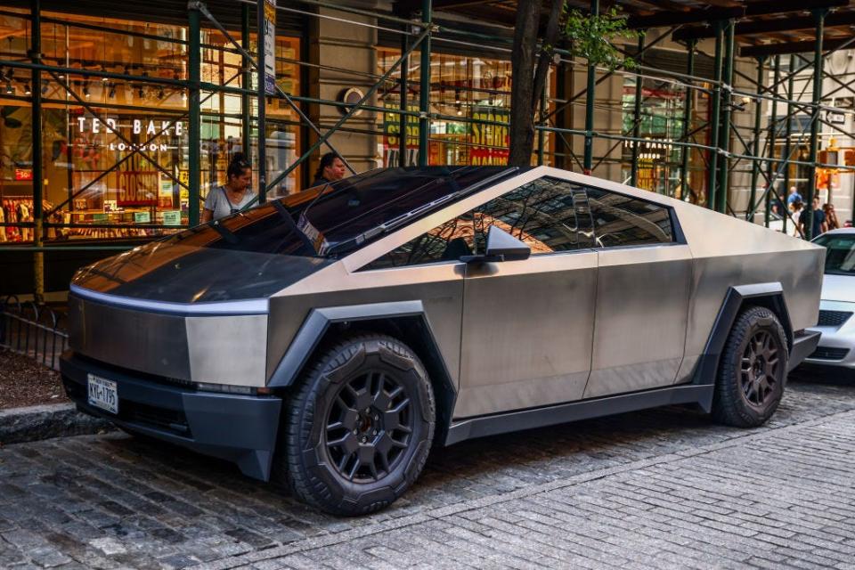 tesla cybertruck in new york