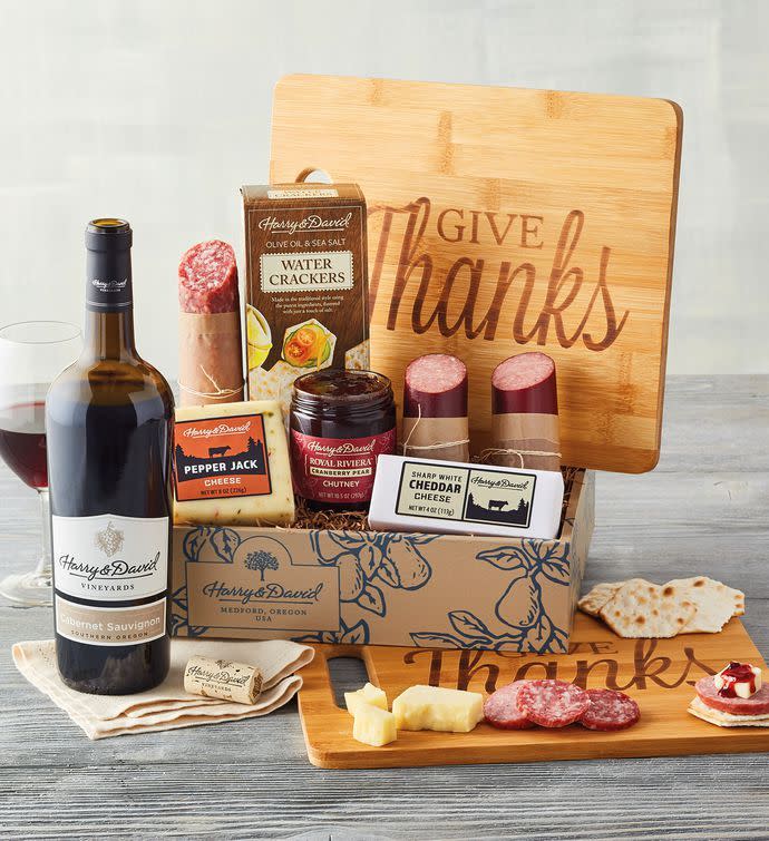 11) Autumn Meat and Cheese Gift with Wine