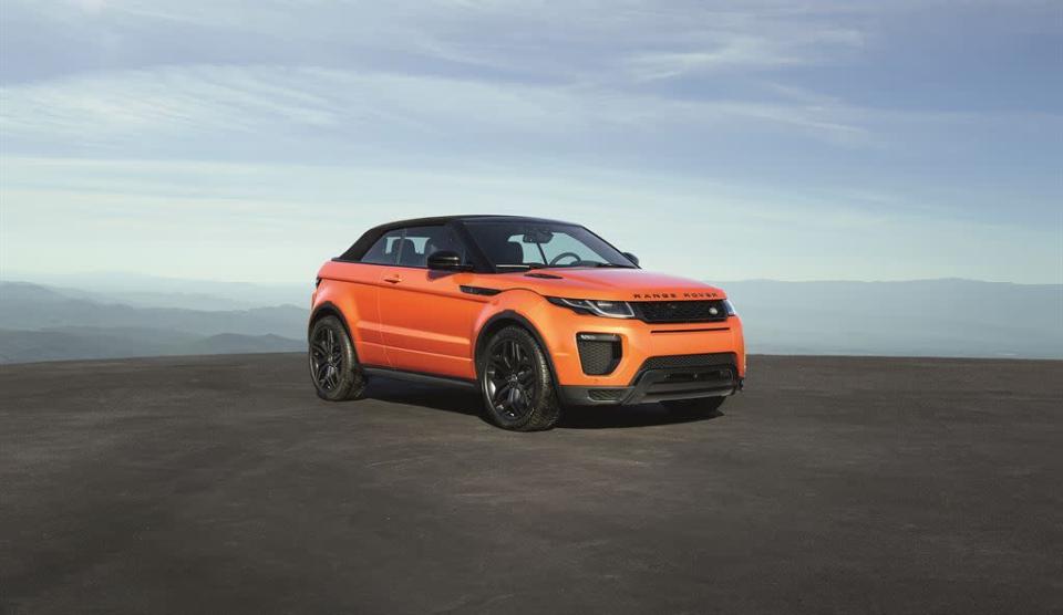 Range Rover Evoque Convertible Front View Top Up