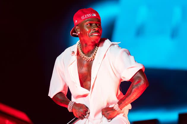 Le rappeur DaBaby lors de son concert à Miami le 25 juillet 2021  (Photo: Jason Koerner via Getty Images)