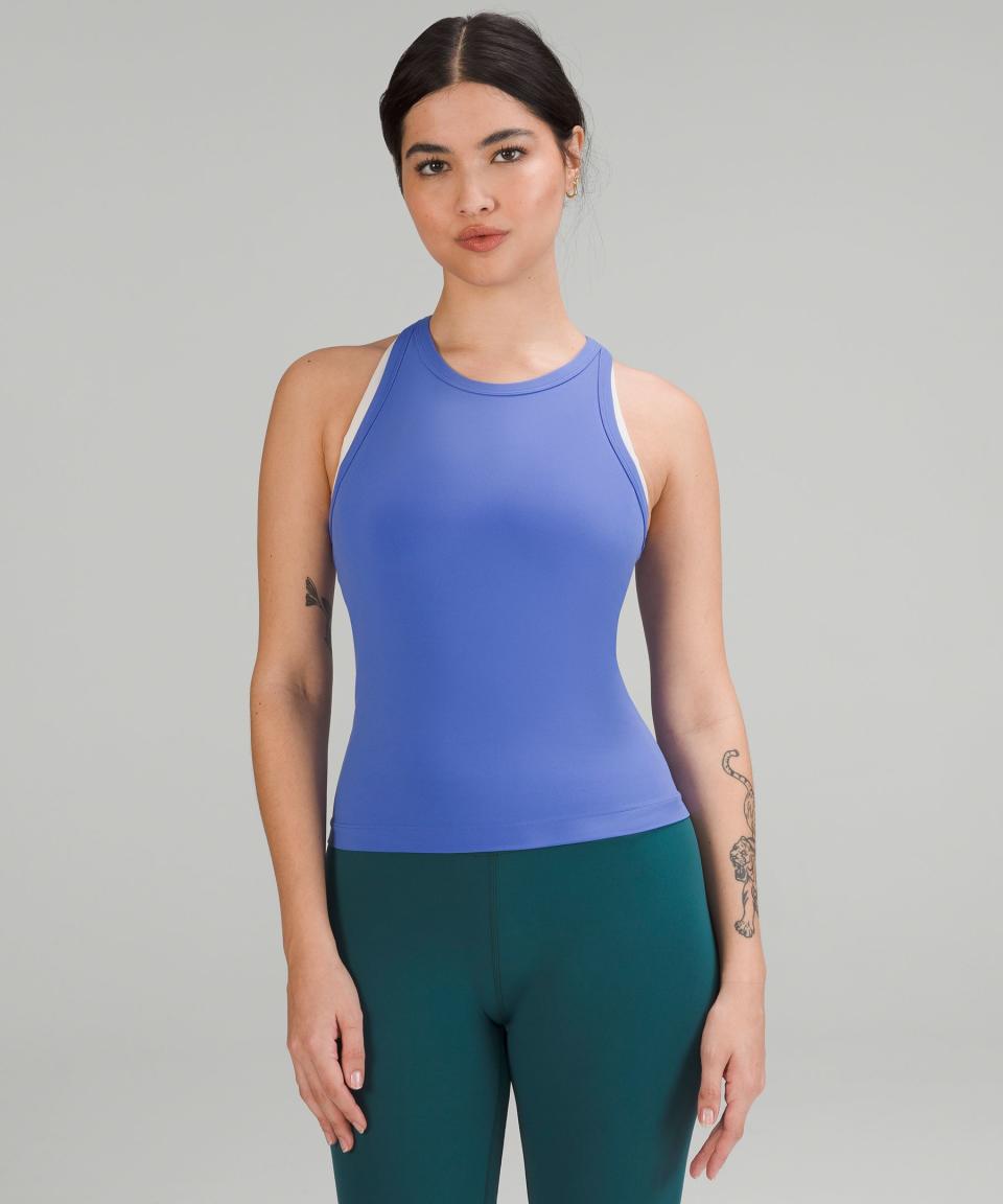 <p><a href="https://go.redirectingat.com?id=74968X1596630&url=https%3A%2F%2Fshop.lululemon.com%2Fp%2Fwomen-tanks%2FAlign-WaistLength-Racerback-Tank%2F_%2Fprod10930183&sref=https%3A%2F%2Fwww.runnersworld.com%2Fgear%2Fg37597288%2Fbest-active-tanks%2F" rel="nofollow noopener" target="_blank" data-ylk="slk:Shop Now;elm:context_link;itc:0;sec:content-canvas" class="link ">Shop Now</a></p><p> Align Waist-Length Racerback Tank Top</p><p>$58.00</p><p>lululemon.com</p>