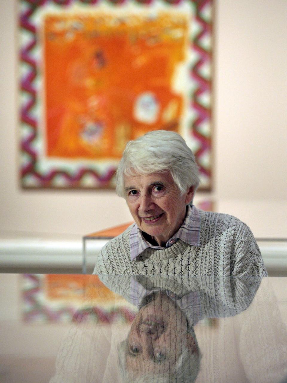 Blackadder attends her exhibition at the Scottish National Gallery, Edinburgh, in 2011 (PA)