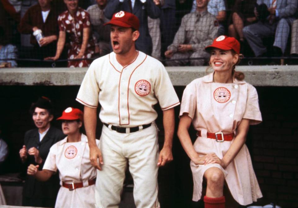 <p>IMAGO / United Archives</p><p>A heartwarming sports film about women's baseball during World War II, this movie stars <strong>Geena Davis</strong> and <strong>Lori Petty</strong> as sisters—perfection!—as well as <strong>Tom Hanks</strong>, <strong>Madonna</strong>, <strong>Rosie O'Donnell</strong> and more. </p><p><strong>Related: <a href="https://parade.com/897929/samuelmurrian/best-madonna-songs-ranked/" rel="nofollow noopener" target="_blank" data-ylk="slk:The 100 Best Madonna Songs of All Time;elm:context_link;itc:0;sec:content-canvas" class="link ">The 100 Best Madonna Songs of All Time</a></strong></p>