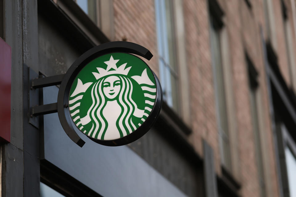 Starbucks sign Jeremy Moeller/Getty Images