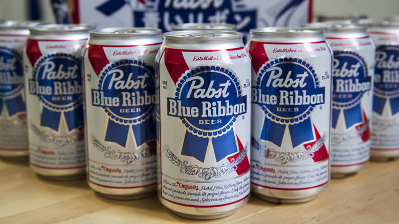 cans of PBR
