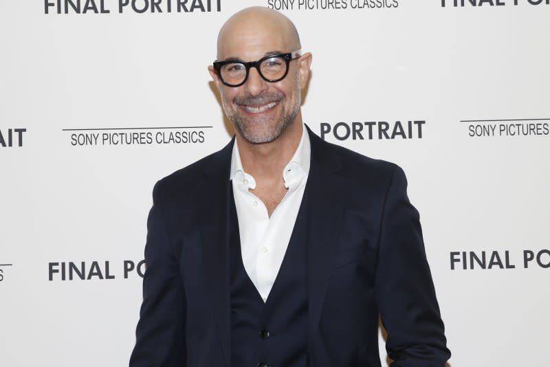 Stanley Tucci arrives on the red carpet at the 'Final Portrait' New York Screening at the Guggenheim Museum in 2018 in New York City. File Photo by John Angelillo/UPI