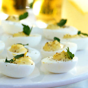 Deviled Eggs and Horseradish and Black Pepper